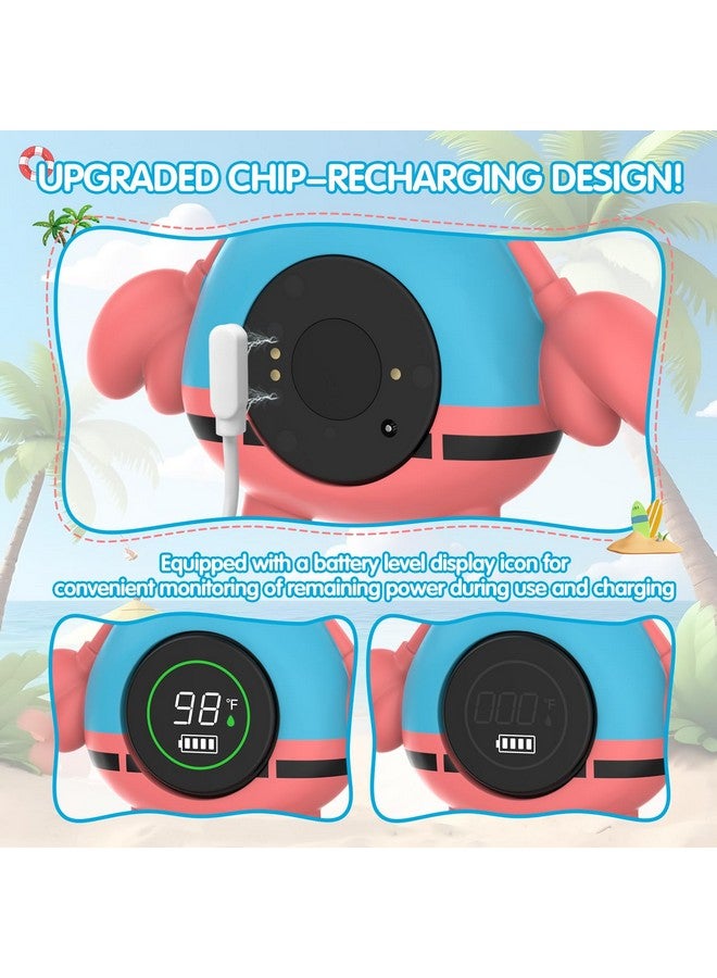 Babyelf Baby Rechargeable Thermometer, Bath Tub Water Thermometer Safety, Floating Toy for Infant Toddler Bathtub Pool with Temperature Warning - Image 2