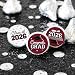 DISTINCTIVS Class of 2026 Graduation Candy Stickers for Chocolate Drops Maroon Grad Party Favors  216 Count - Image 4