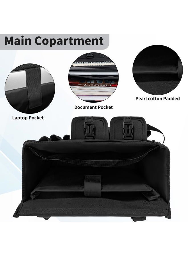 FREEAMG Car Organizer Front Seat, Passenger Seat Organizer with Dedicated Laptop Storage, Multiple Pockets Car Seat Organizer with Adjustable Strap, Fits Any Car/Truck, for Law Enforcement/Police/Patrol Bag - Image 5