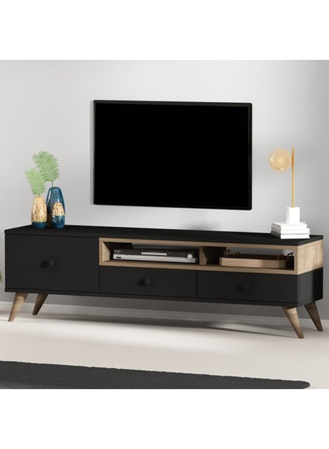 ريترو RA-U50 ترابيزة تلفزيون 150×45×35سم - أسود - Image 3