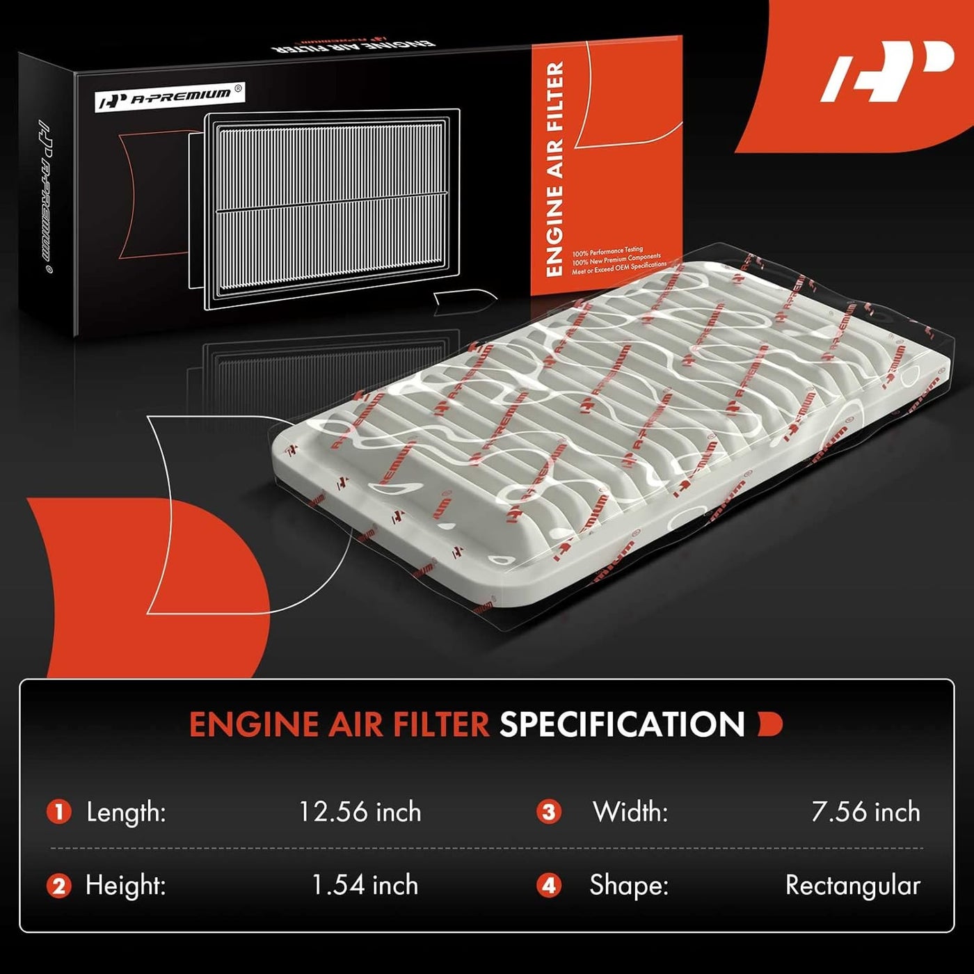 A-Premium A-Premium Engine Air Filter for Toyota & Lexus Vehicles