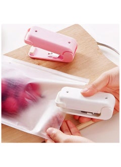 Mini Heat Sealer with Batteries, Mini Bag Sealer, 2 in 1 Portable Handheld Bag Heat Vacuum Sealer, Bag Sealing Machine for Plastic Bags Foods Storage, Snack Fruits Cookies Fresh-Pink - pzsku/ZDD019EA136BD3D0A1456Z/45/_/1705761087/a8f2432c-847f-4e80-b75d-a9e12c3a83b7