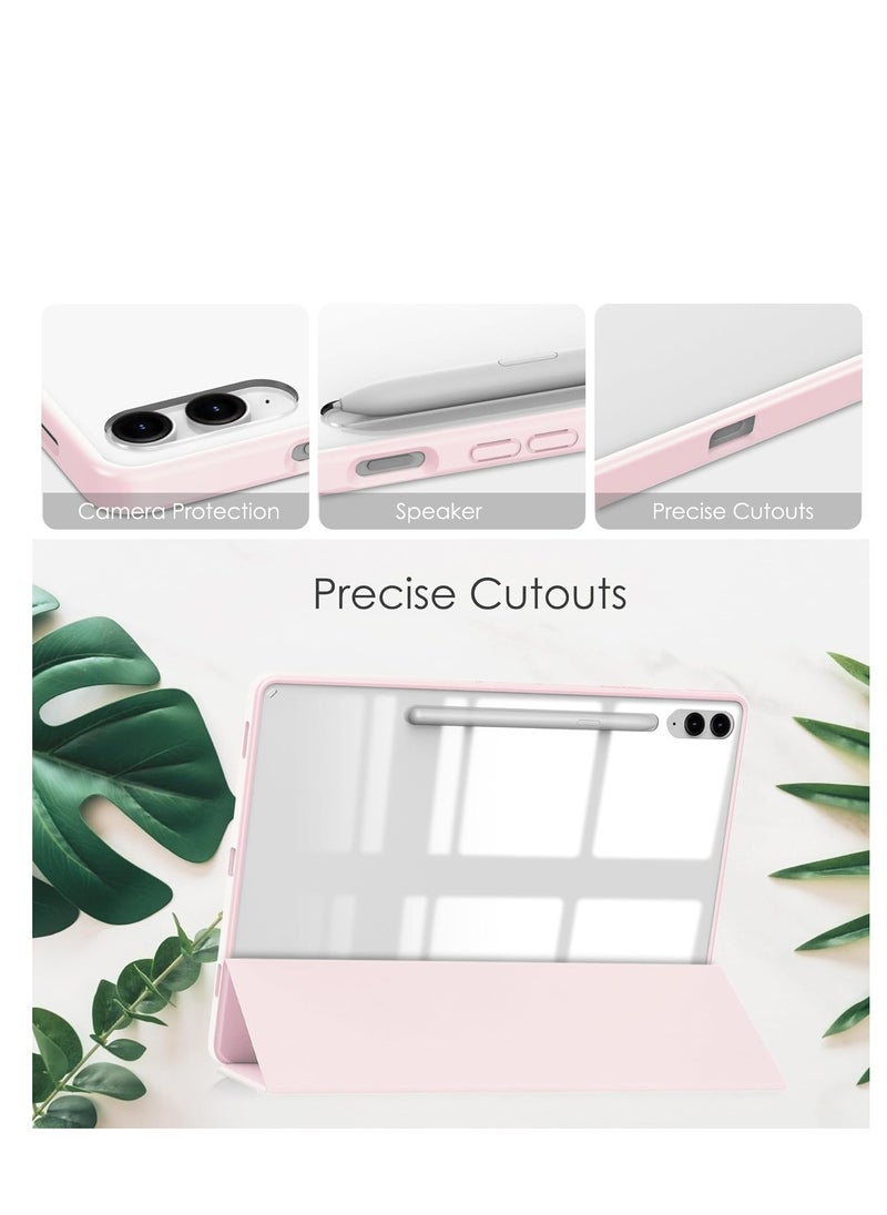 EVO Case for Samsung Galaxy Tab S9 FE 5G 2023 with S Pen Holder, Slim Lightweight Trifold Smart Case, Auto Wake/Sleep, Pink  - Image 3