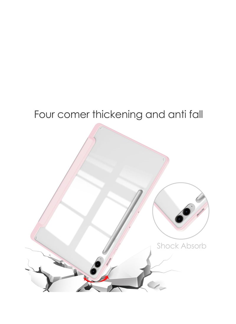 EVO Case for Samsung Galaxy Tab S9 FE 5G 2023 with S Pen Holder, Slim Lightweight Trifold Smart Case, Auto Wake/Sleep, Pink  - Image 5