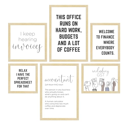ArtX Paper Charted Accountant Motivational Quotes For Decoration, Inspirational Team Building Quotes For Home, Office Decoration Items and Study Room Decor, Multi Size, Set of 6 - Image 2
