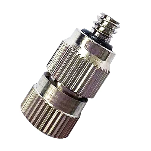 Pysrych High Pressure Brass Nickel Plated Misting Nozzle for Outdoor Cooling Mist System, 0.8mm Ceramics Orifice, Detachable & Cleanable, 10pcs - Image 2