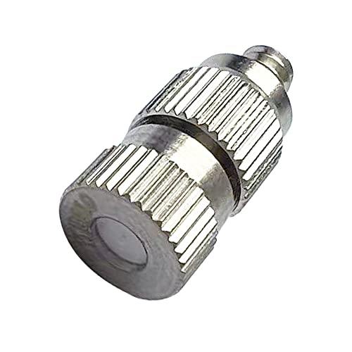 Pysrych High Pressure Brass Nickel Plated Misting Nozzle for Outdoor Cooling Mist System, 0.8mm Ceramics Orifice, Detachable & Cleanable, 10pcs - Image 4