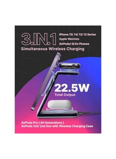 M1050 |3 in 1| Aluminum Uni-Body Design| 23W Wireless Charging Stand Compatible with Mag-Safe on iPhone 15/14/13/12 Series, Apple Watch Series [Ultra 2/9/8/7] - pzsku/ZDD01C0E9FC6458817914Z/45/_/1724219674/00cf9529-7fed-4a78-84a0-956bf77afe30