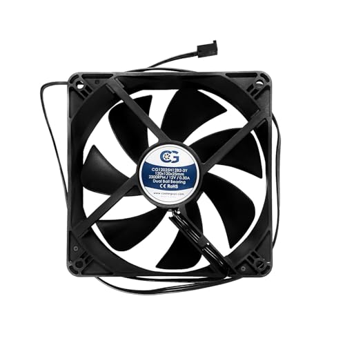 Coolerguys Dual Ball Bearing 12v 3pin Fan (120x25mm, High Speed) - Image 1