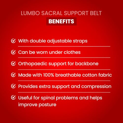 Dr. Ortho Dr.Ortho Lumbo Sacral Belt | Waist & Lower Back Support Belt | With Dual Adjustable Straps for Men & Women - 2XL (130-145cm) - Image 3
