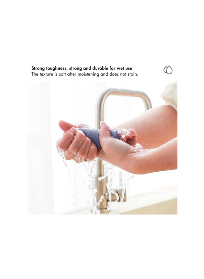 promass Disposable Dish Cloths, Microfiber Cleaning Cloth, Reusable Paper Towels, Wet Dry Cleaning Cloth, Kitchen Cleaning Rags, Window Cleaning Cloths Rag Cleaning Wipes for Car, 20 Sheets (Blue) - Image 5