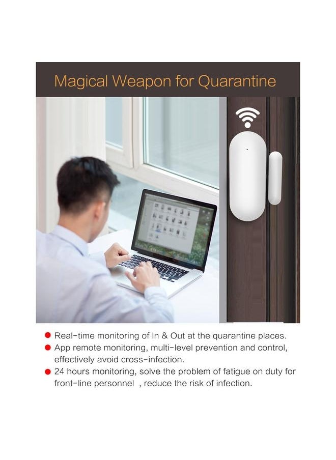 NIBEMINENT - WIFI Door Sensors Alarms Contact Wireless Door Window Magnet Entry Detector Sensor for Home Security APP tuya - Image 1