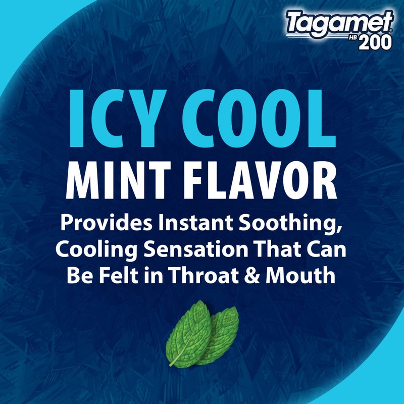 Tagamet HB 200 mg Cimetidine Acid Reducer and Heartburn Relief, Relieves and Prevents Indigestion, Icy Cool Mint Flavor, 30 Count - Image 2