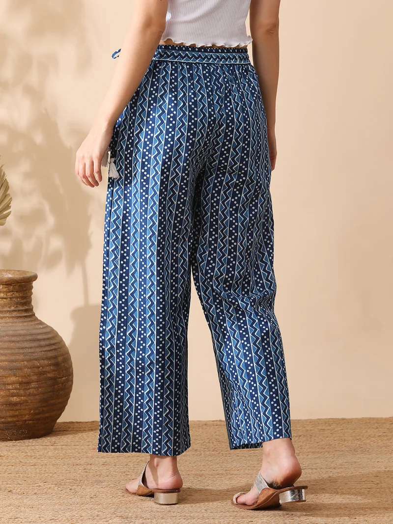 globus Women Printed Ethnic Palazzos