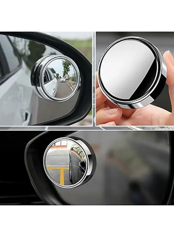 8pcs Car Tool Set With Silvery 360 Adjustable Rearview Mirror And Plastic Case - Image 2