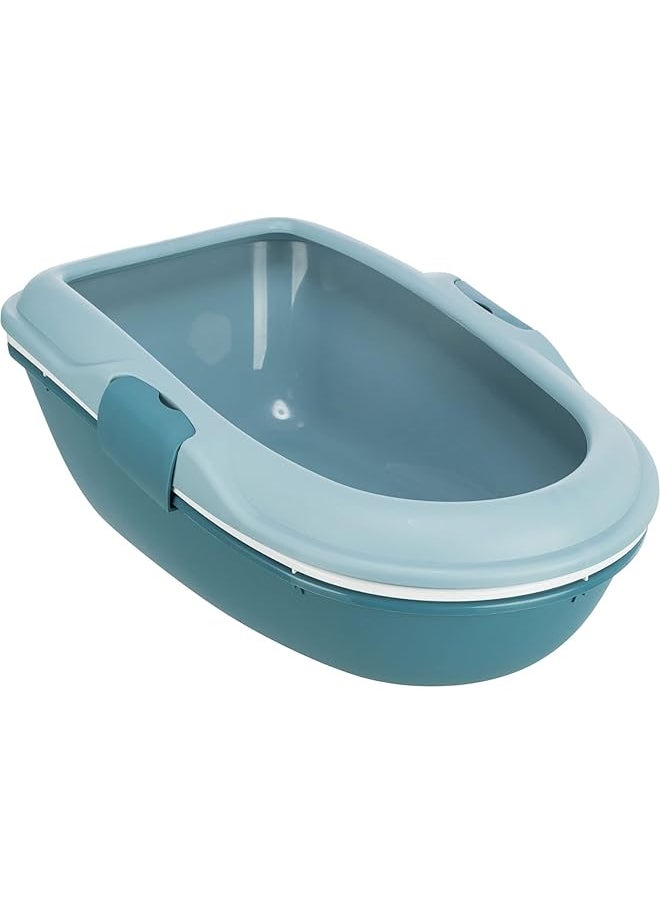 Trixie - Berto Cat Litter Tray With Rim Separating System 39 × 22 × 59 Cm Light Blue - Image 1