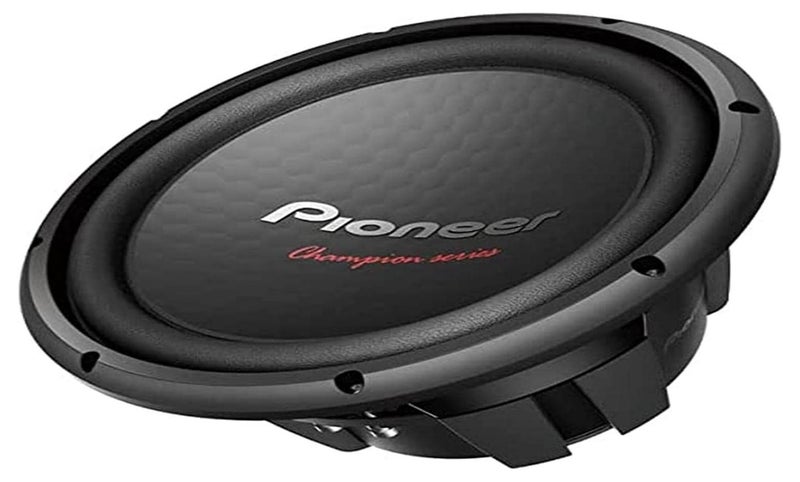 Pioneer TS-W312D4 مضخم صوت بملف مزدوج 12 بوصة، 1600 واط كحد أقصى، أسود - Image 1