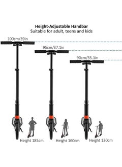 Fitness World push scooter with large wheels, adjustable height and foldable double suspension system  - Image 3