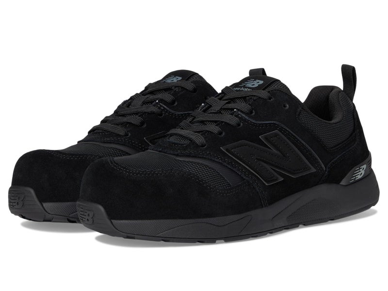 New Balance Men's Elite Lite Static Dissipative X-Wide Composite Toe, Industrial Work Shoe Lightweight & Slip Resistant, Black/Black, 9.5 - Image 1