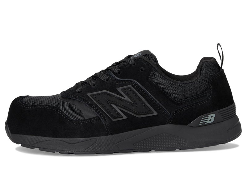 New Balance Men's Elite Lite Static Dissipative X-Wide Composite Toe, Industrial Work Shoe Lightweight & Slip Resistant, Black/Black, 9.5 - Image 4