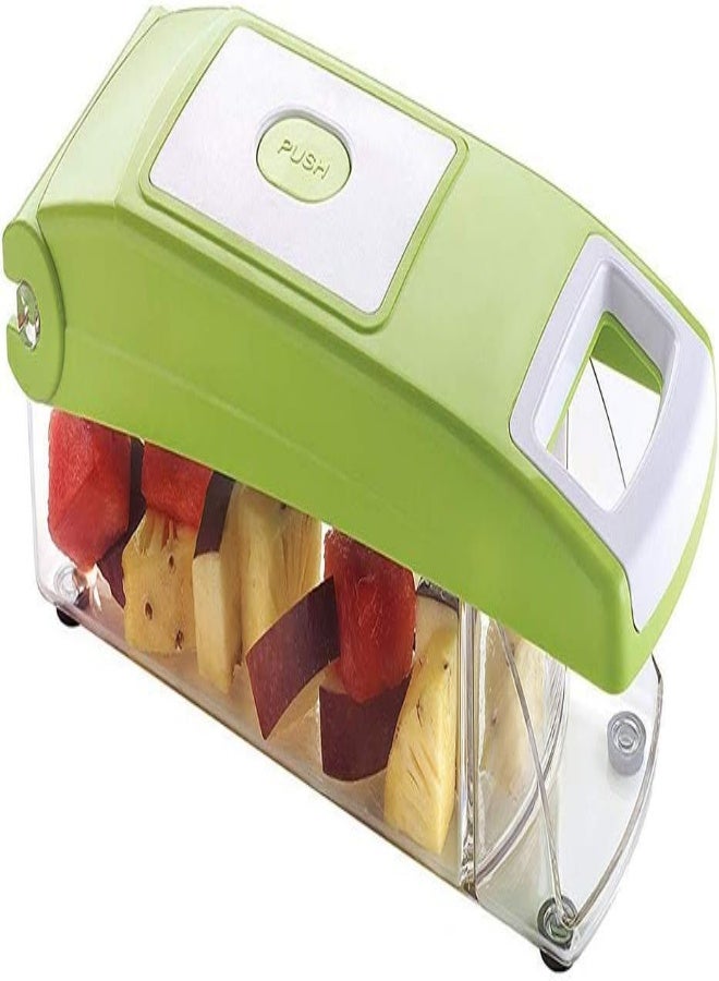 AKDC Whopperindia Multi Vegetable-Fruit-Cheese-Onion Chopper-Dicer-Kitchen Cutter, Heavier Duty, Onion Chopper, Kitchen Vegetable Dicer, Fruit And Cheese Cutter, With 5 Dicing Blades And Keep-Fresh Lid - Image 2