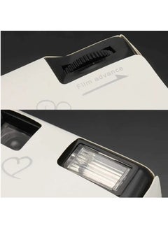 EVEREEN Disposable Camera Wedding 35mm Single Use Film Camera with Flash One Time Use Camera for Travel Camp Party Gifts(White)  - Image 3