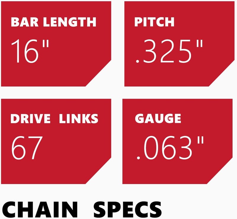 KAKEI Stihl Chainsaw Chain 16 Inch .325" Pitch .063" Gauge 67 Drive Links- 26RM3 67 Fits STIHL 026, 028, 029, MS261 and More- 36890050067, L67 (3 Chains) - Micro Chisel - Image 3