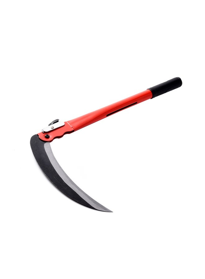 لوازم محش زراعي طوي 40 سم - منجل حاد قابل للطي مزود بقفل أمان ومقبض مطاطي مانع للانزلاق - أداة يدوية لإزالة الأعشاب والتقليم والحصاد وصيانة الحدائق والمزارع - Image 1