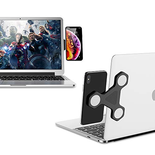 xcivi Monitor Side Mount Magnetic Bracket - Laptop Duo Screen Mount for Smartphone or Tablet (Black) - Image 3