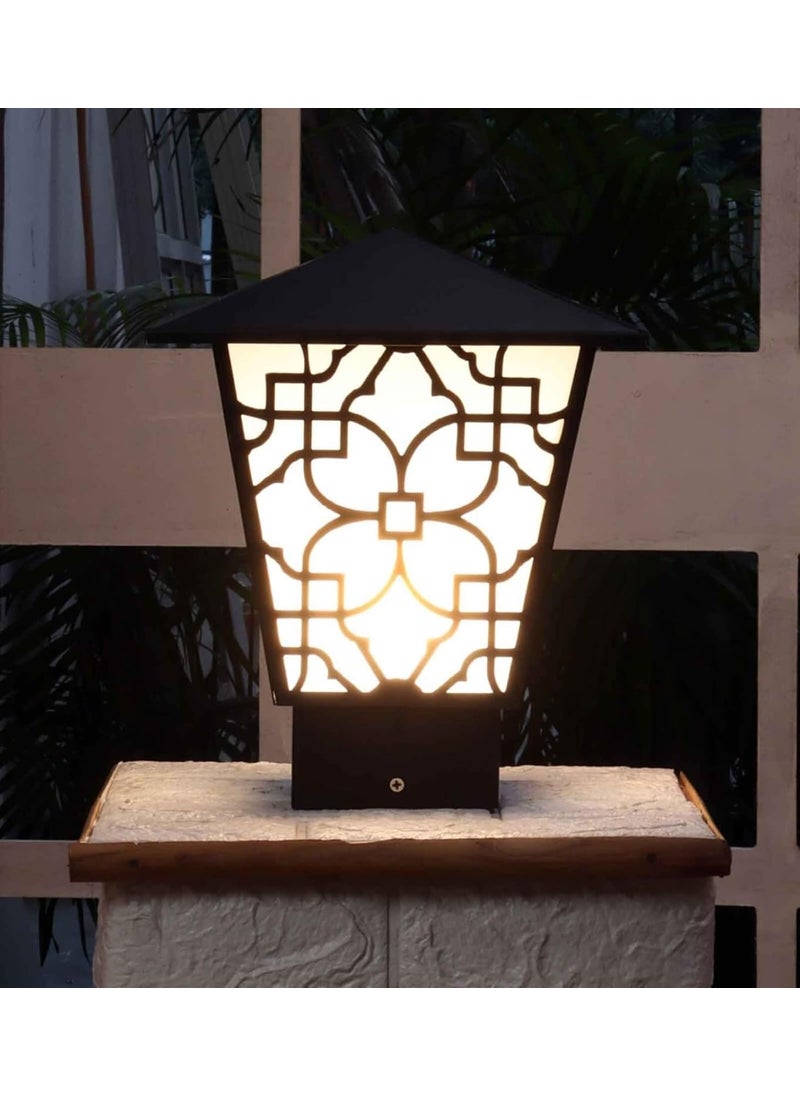 DENICRAAS DENICRAAS Waterproof Gate Light for Home Gate Front Main Gate Exterior Entrence Home Hotels Garden Pillar Pole Even a Foyer or entryway Bulb Included Set of 2  - Image 3