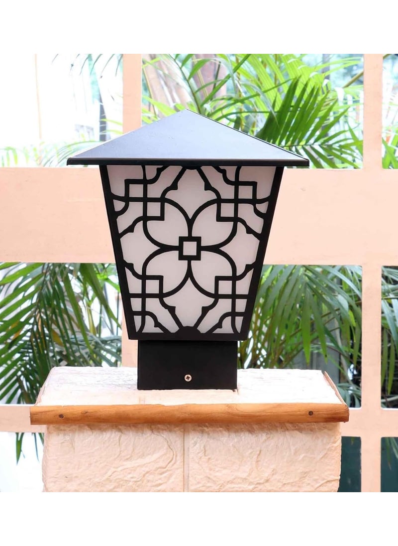 DENICRAAS DENICRAAS Waterproof Gate Light for Home Gate Front Main Gate Exterior Entrence Home Hotels Garden Pillar Pole Even a Foyer or entryway Bulb Included Set of 2  - Image 5