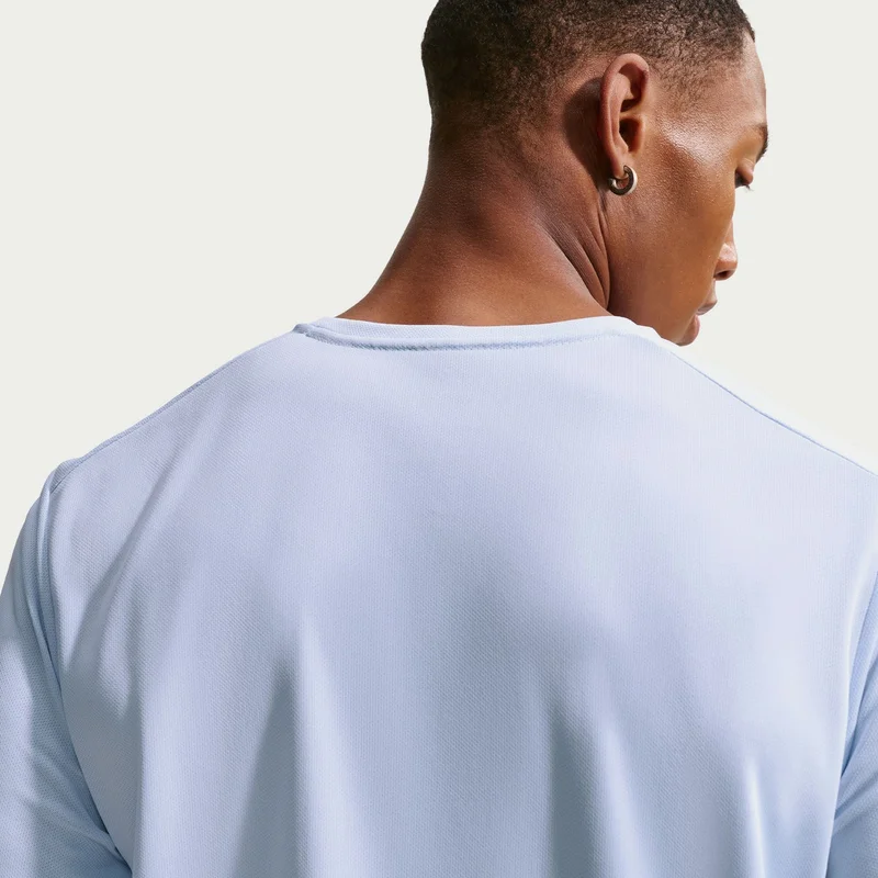 Nike Blue Men's Miler Dri-FIT UV Running T-Shirt for Men | Best Price UAE