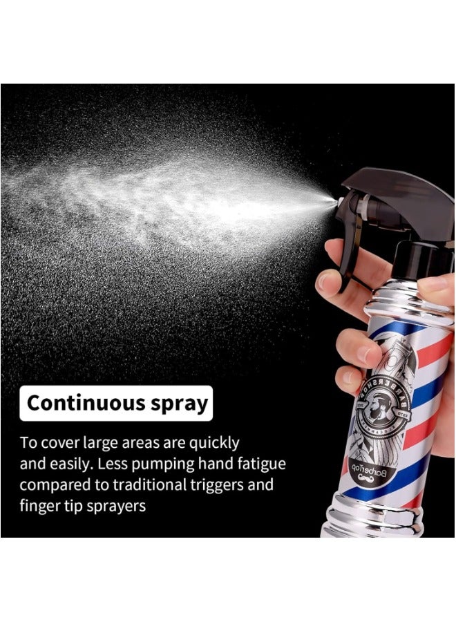 globalstar Barber's Pole Hair Spray Bottle by Globalstar - 6.76 fl oz Fine Mist Sprayer, Refillable Water Mister - Pack of 2 - Image 3