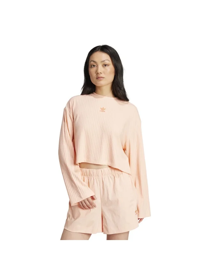 Adidas ESS WR LS Pink Originals Women T-SHIRTS