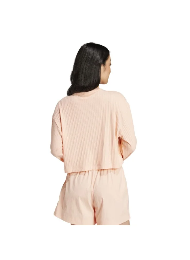 Adidas ESS WR LS Pink Originals Women T-SHIRTS