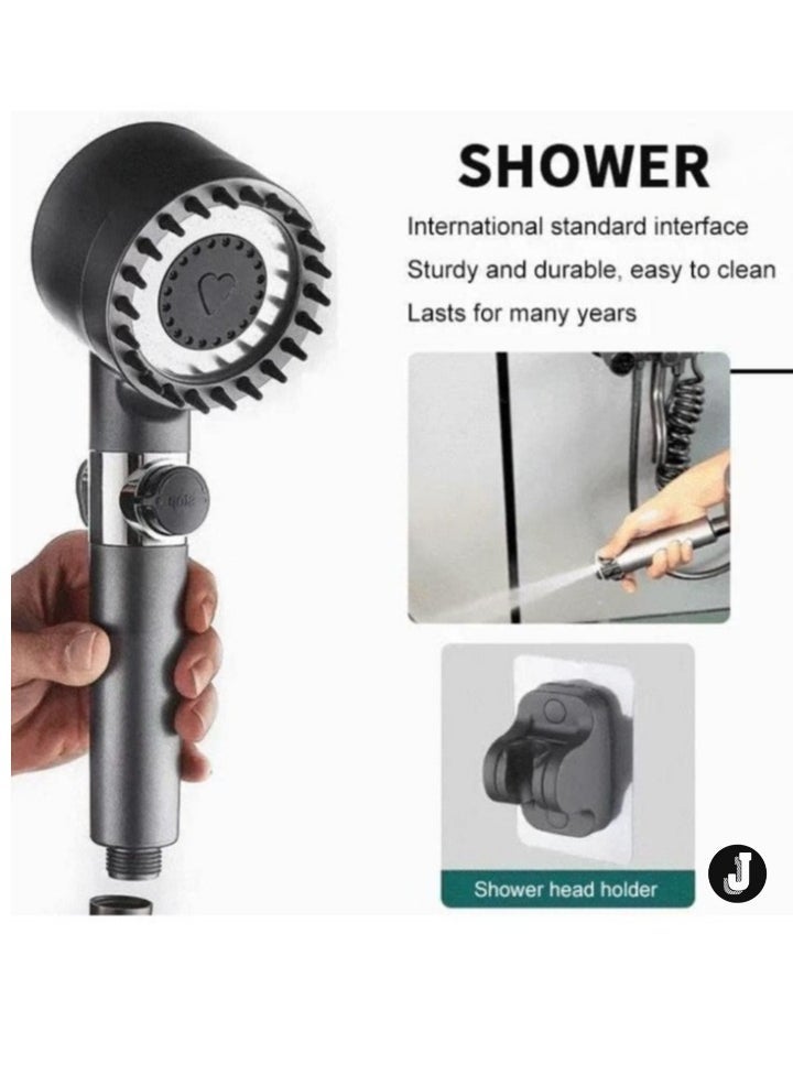 JAJEEK "NEW German Multifunctional Massage Shower Head Set – High Pressure Handheld Shower with Skin Beauty Features (Gray)" - Image 2