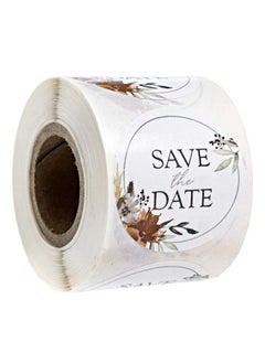 Canopy Street Indie Autumn Floral Save The Date Stickers 1.5" Fall Wedding Labels 250 Watercolor Engagement Stickers  - Image 2