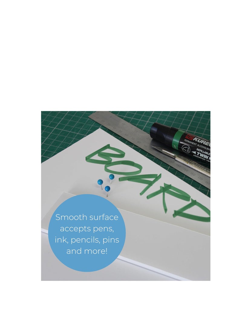 Terabyte 25-Piece Foam Boards 70x100cm Size White 5mm Thickness - Image 4