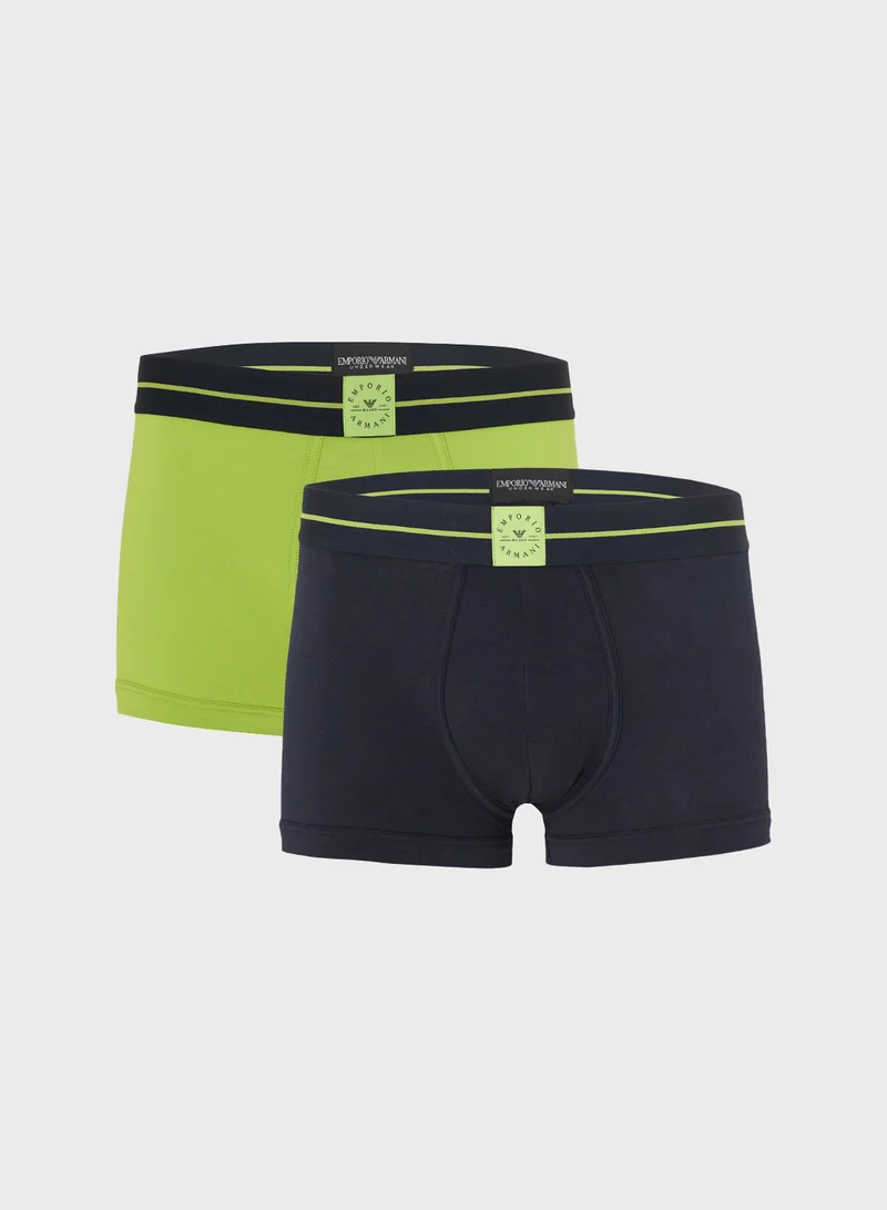 امبوريو ارماني 2 Pack Of Logo Boxers