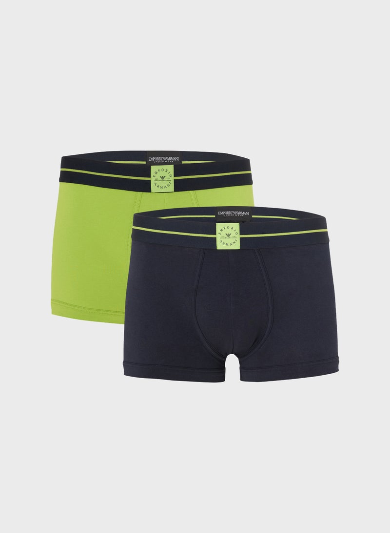 EMPORIO ARMANI 2 Pack Of Logo Boxers - Image 1