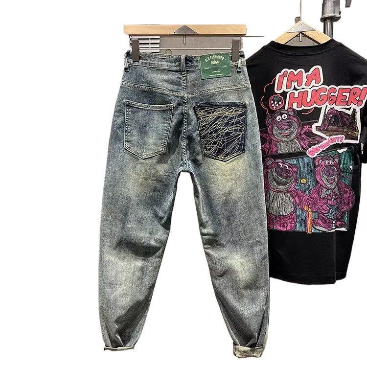 Unisex Classic Denim Jeans Loose Fit Daily Outdoor Wear - Image 4