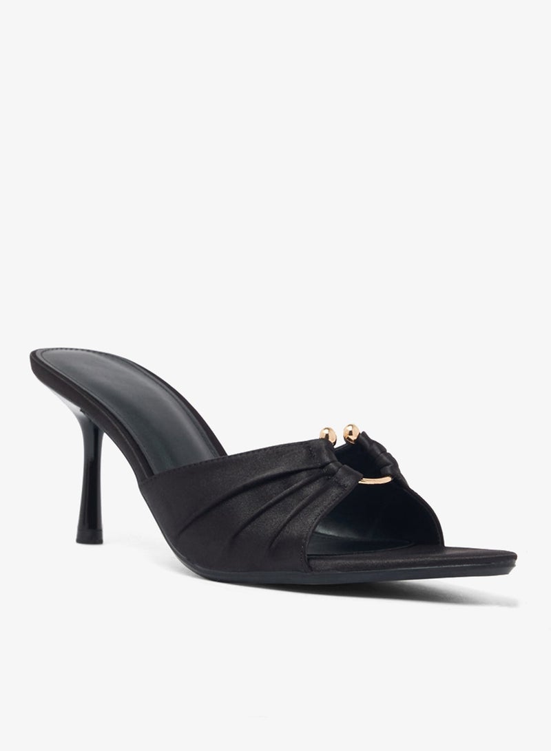 Ella Limited Edition Satin Mid Heel Sandals - Image 3