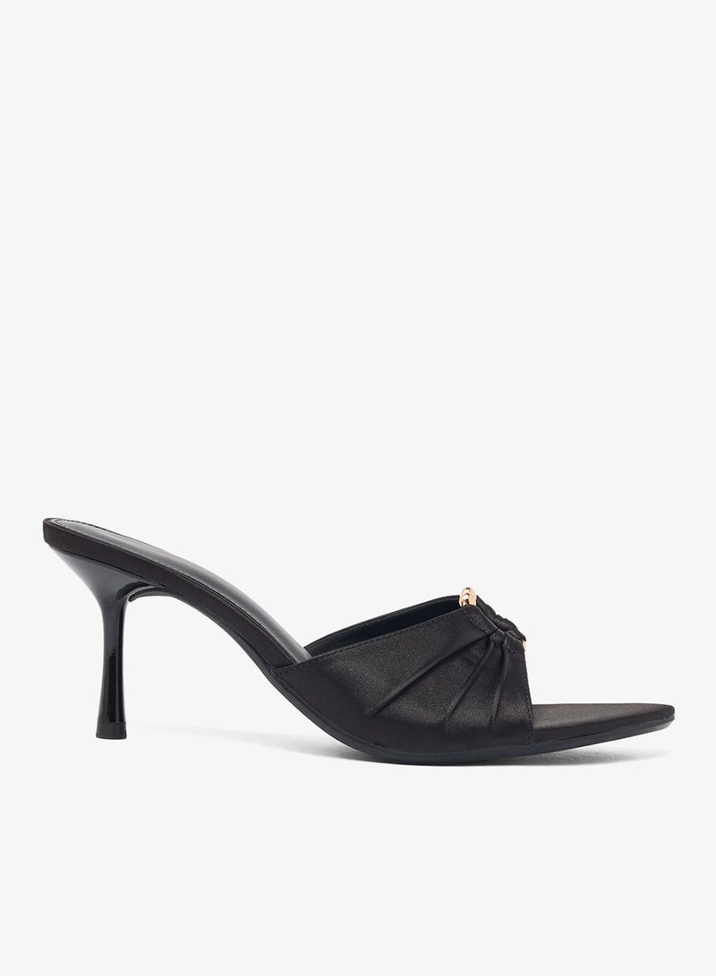 Ella Limited Edition Satin Mid Heel Sandals - Image 2