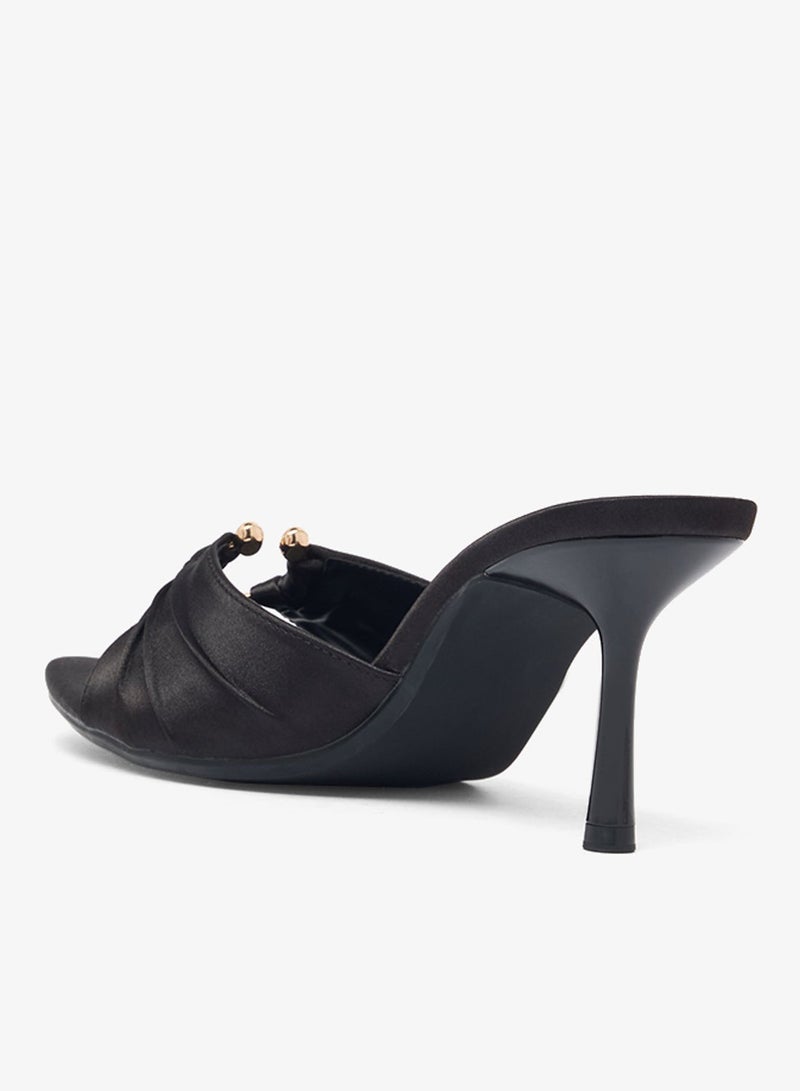 Ella Limited Edition Satin Mid Heel Sandals - Image 4
