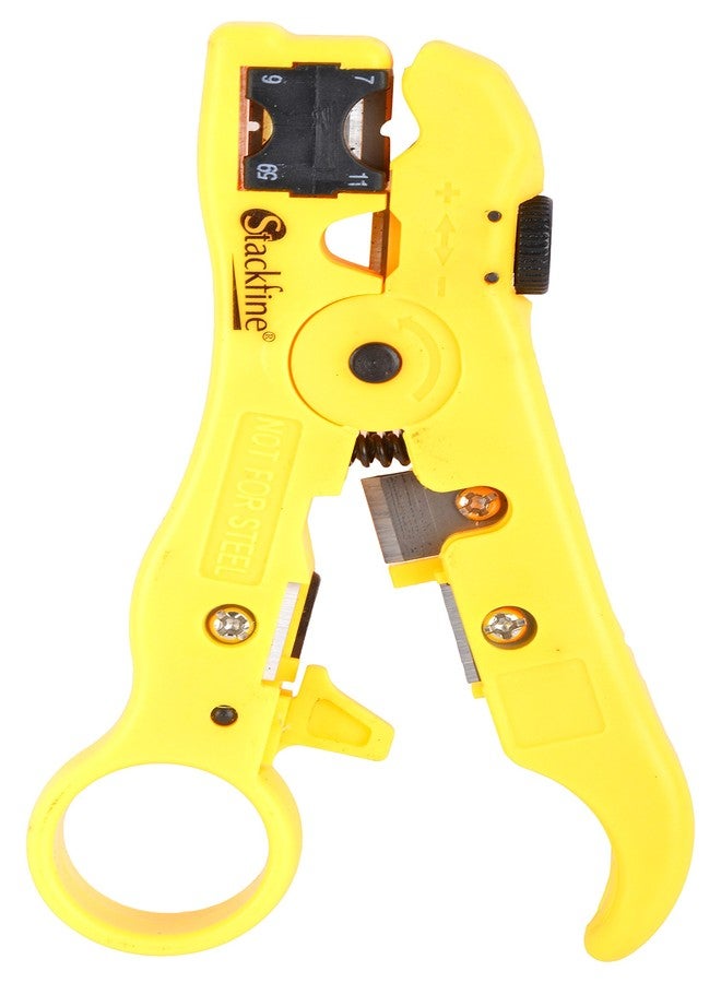 Stackfine GI-112 Coaxial Cable Cutter & Stripper, Yellow - Image 3