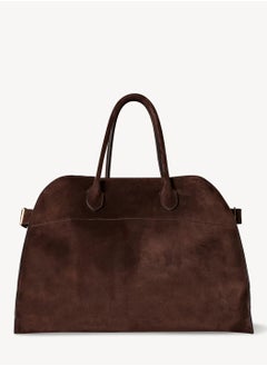 The Row Soft Margaux 15 suede tote bag