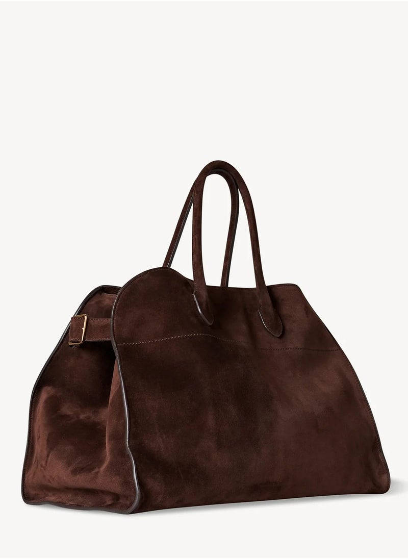 TR - The Row Soft Margaux 15 suede tote bag - Image 1