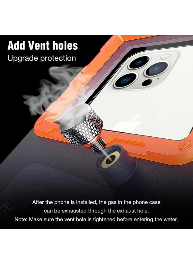 4.7-6.9 inch Professional Waterproof Snorkeling Case 15m/50ft Underwater Video Protective Case with Lanyard for iPhone 16/15/14/13/12/11 Pro Max/XR/XS/X/Samsung Galaxy - Image 5