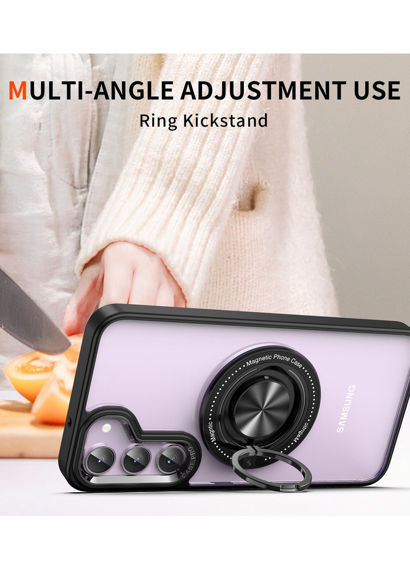 TEAM LUXURY - Samsung S24 Ultra transparent backboard comes with a built-in phone holder for wireless charging - Image 1