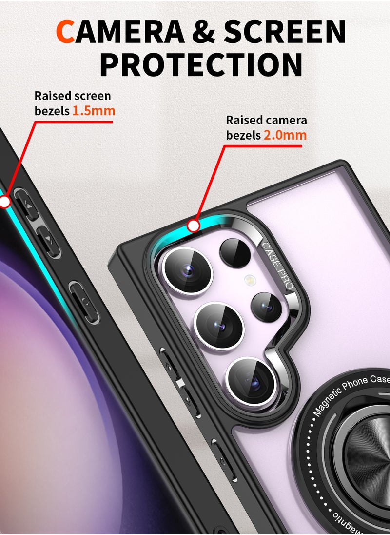 TEAM LUXURY - Samsung S24 Ultra transparent backboard comes with a built-in phone holder for wireless charging - Image 1